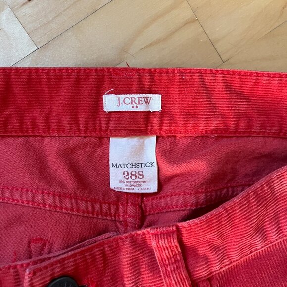 J. Crew Corduroy Jeans Matchstick Apricot 28S - Picture 4 of 10